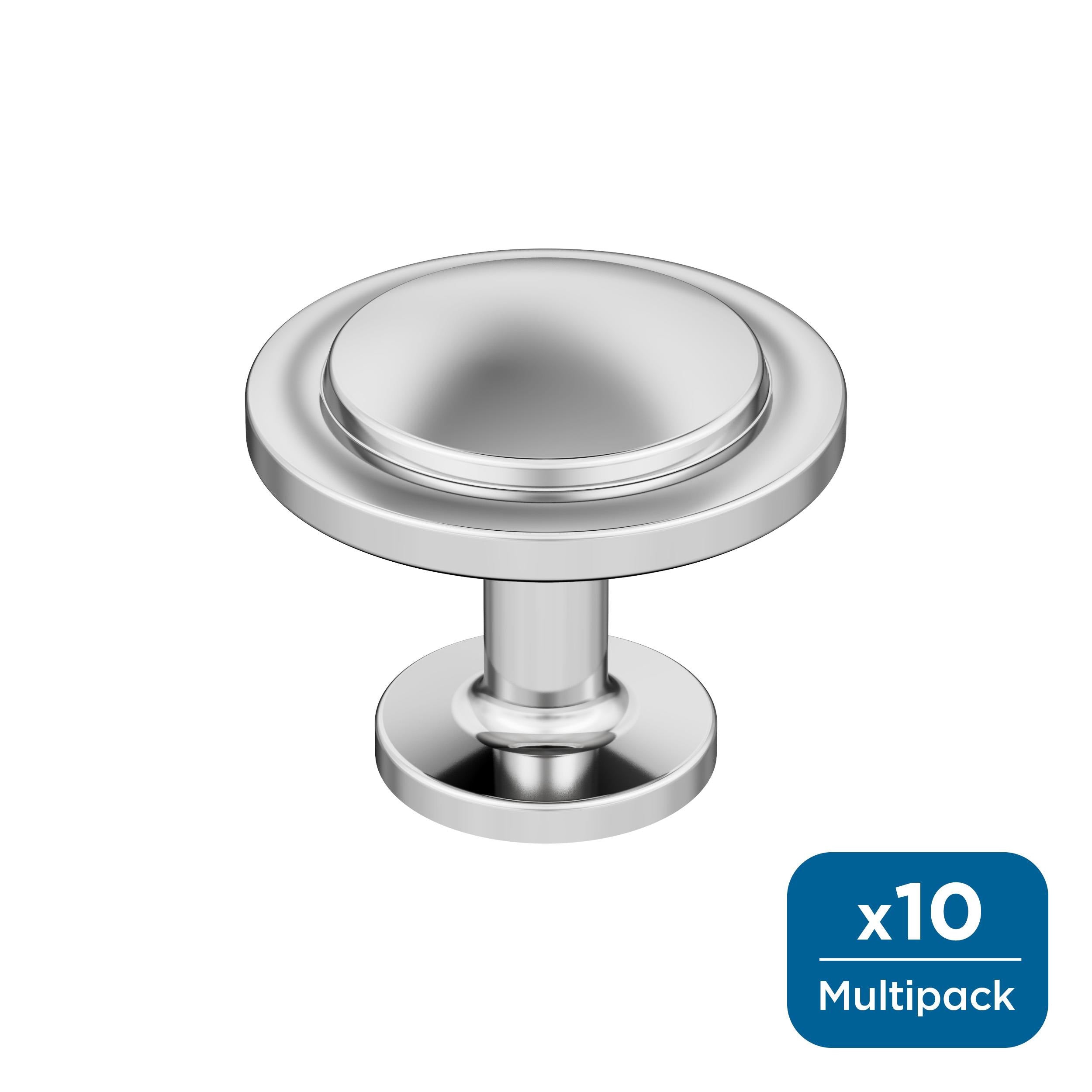 Amerock Loop 1-3/16 inch (30mm) Diameter Knob - 37025 - 10 Pack Everyday Basics