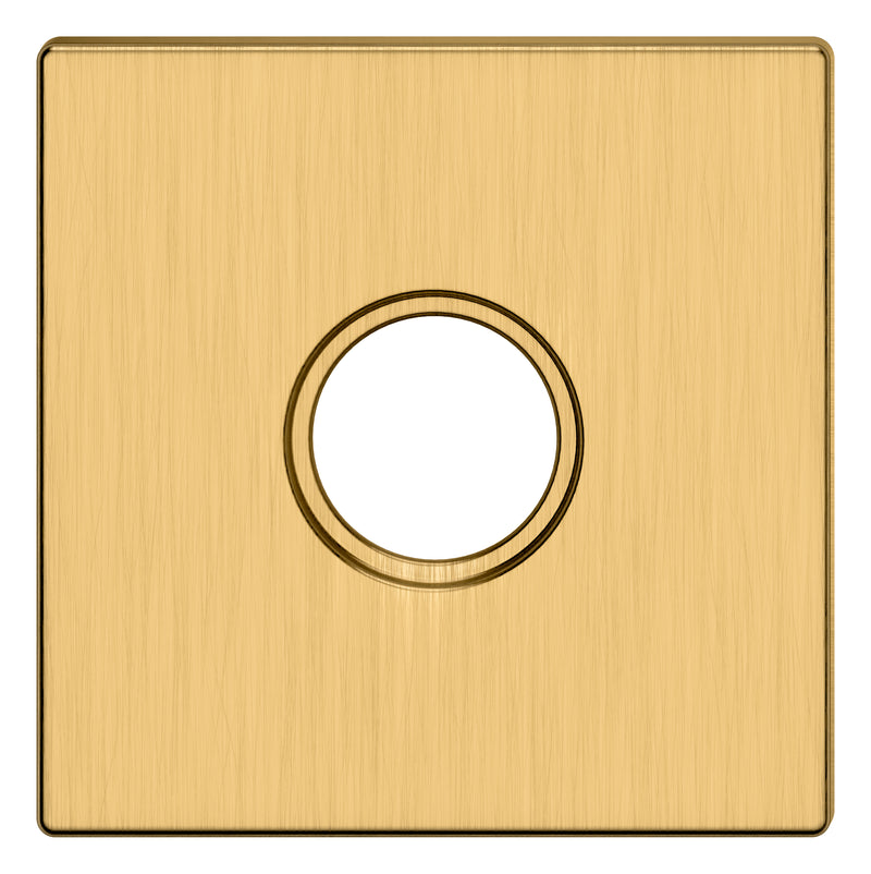 Baldwin R017  2-5/8" Contemporary Square Passage Rose Pair Baldwin Estate