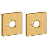 Baldwin R017  2-5/8" Contemporary Square Privacy Rose Pair Baldwin Estate