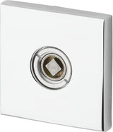 Baldwin R017  2-5/8" Contemporary Square Passage Rose Pair Baldwin Estate