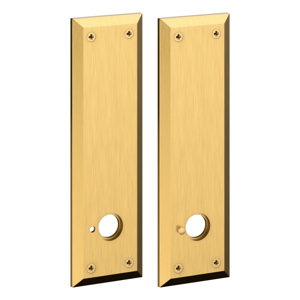 Baldwin R035  9-2/5" Square Entry Rose Pair with Knob Adaptor