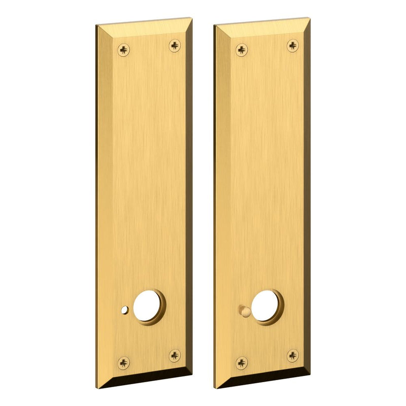 Baldwin R035  9-2/5" Square Entry Rose Pair with Knob Adaptor