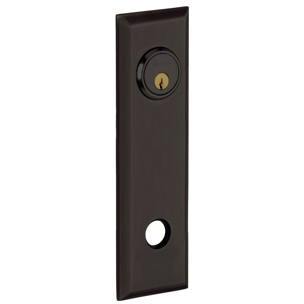 Baldwin R035  9-2/5" Square Entry Rose Pair Baldwin Estate
