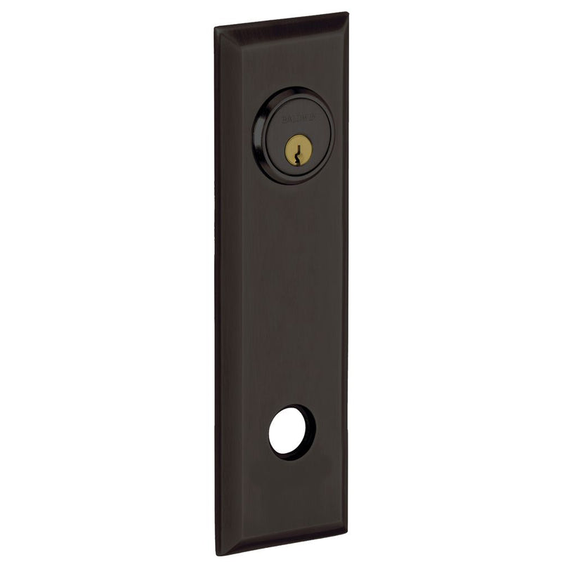 Baldwin R035  9-2/5" Square Entry Rose Pair Baldwin Estate