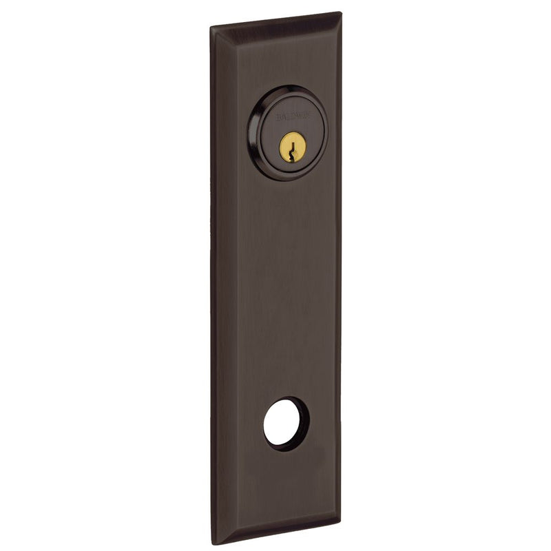 Baldwin R035  9-2/5" Square Entry Rose Pair Baldwin Estate