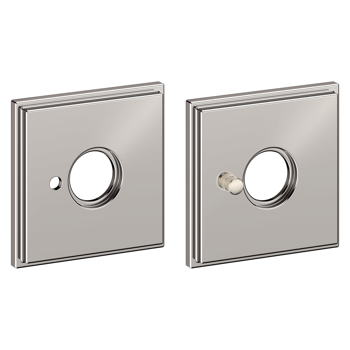 Baldwin R050 2-5/8" Hollywood Hills Privacy Rose Pair Baldwin Estate