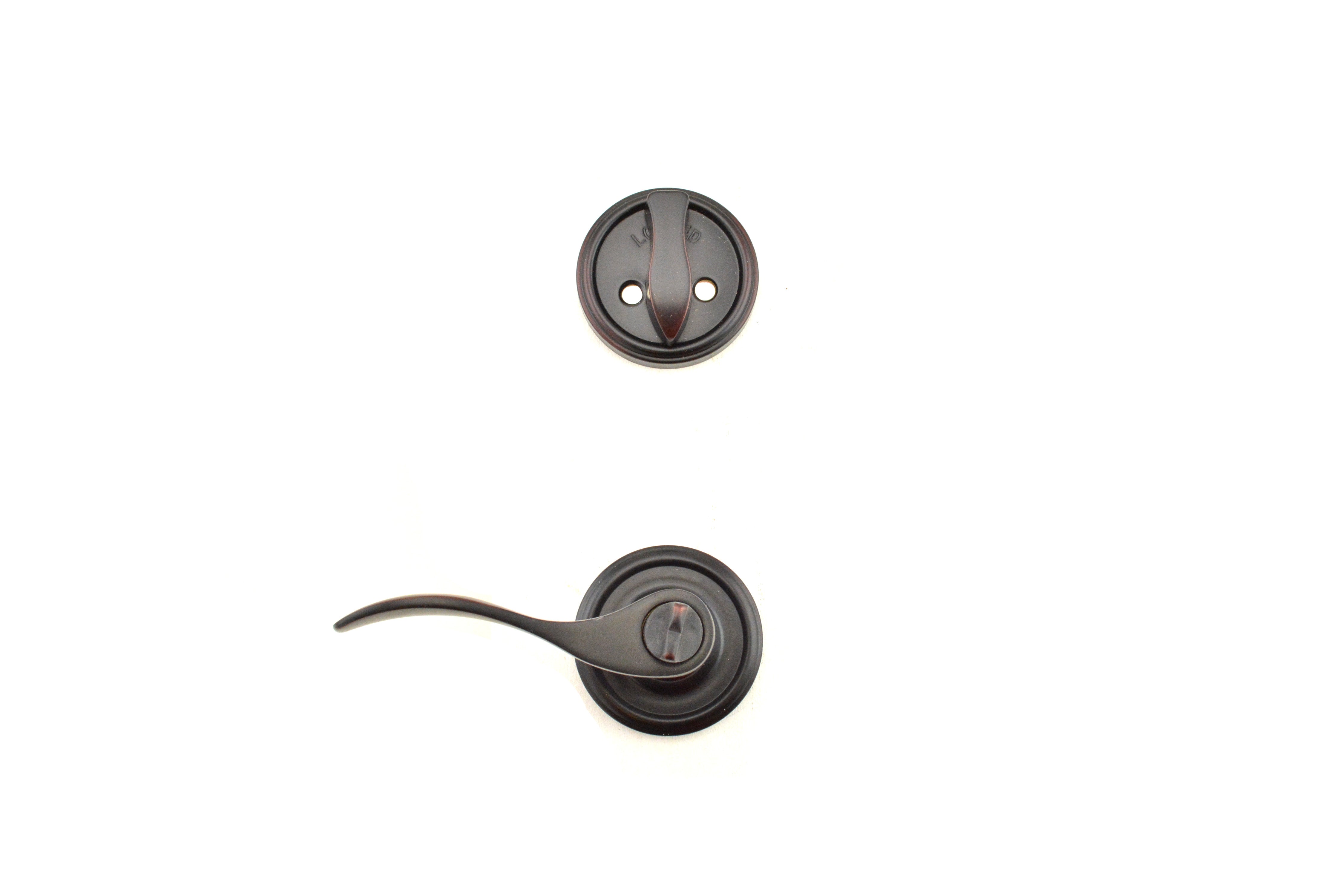 Weslock Bordeau Interior Single Dual Cylinder Handleset Trim for Lexington or Colonial with Adjustable Latch and Round Corner Strikes Weslock