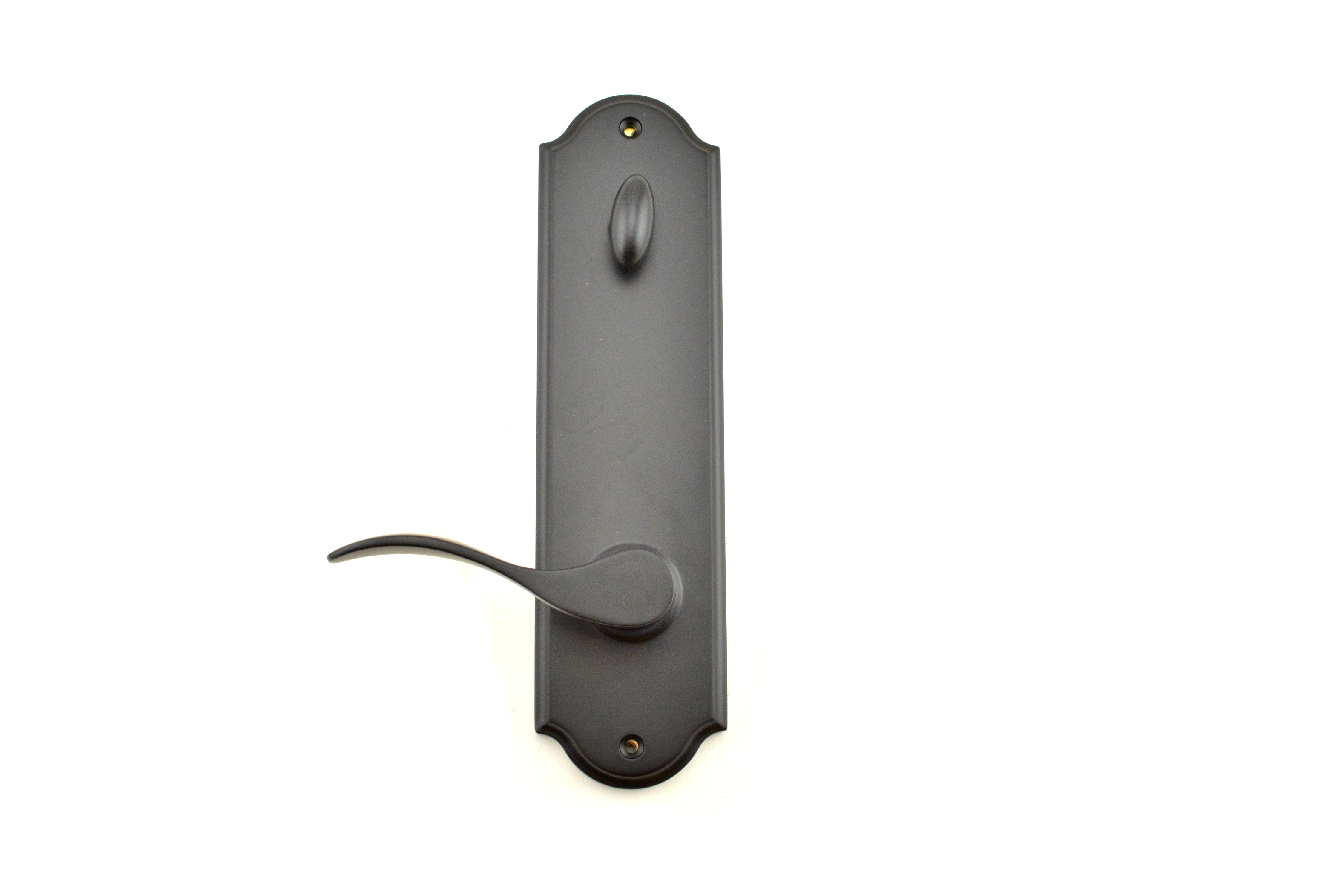 Weslock Bordeau Single Cylinder Handleset Trim for Mansion or Philbrook with Adjustable Latch and Round Corner Strikes Weslock