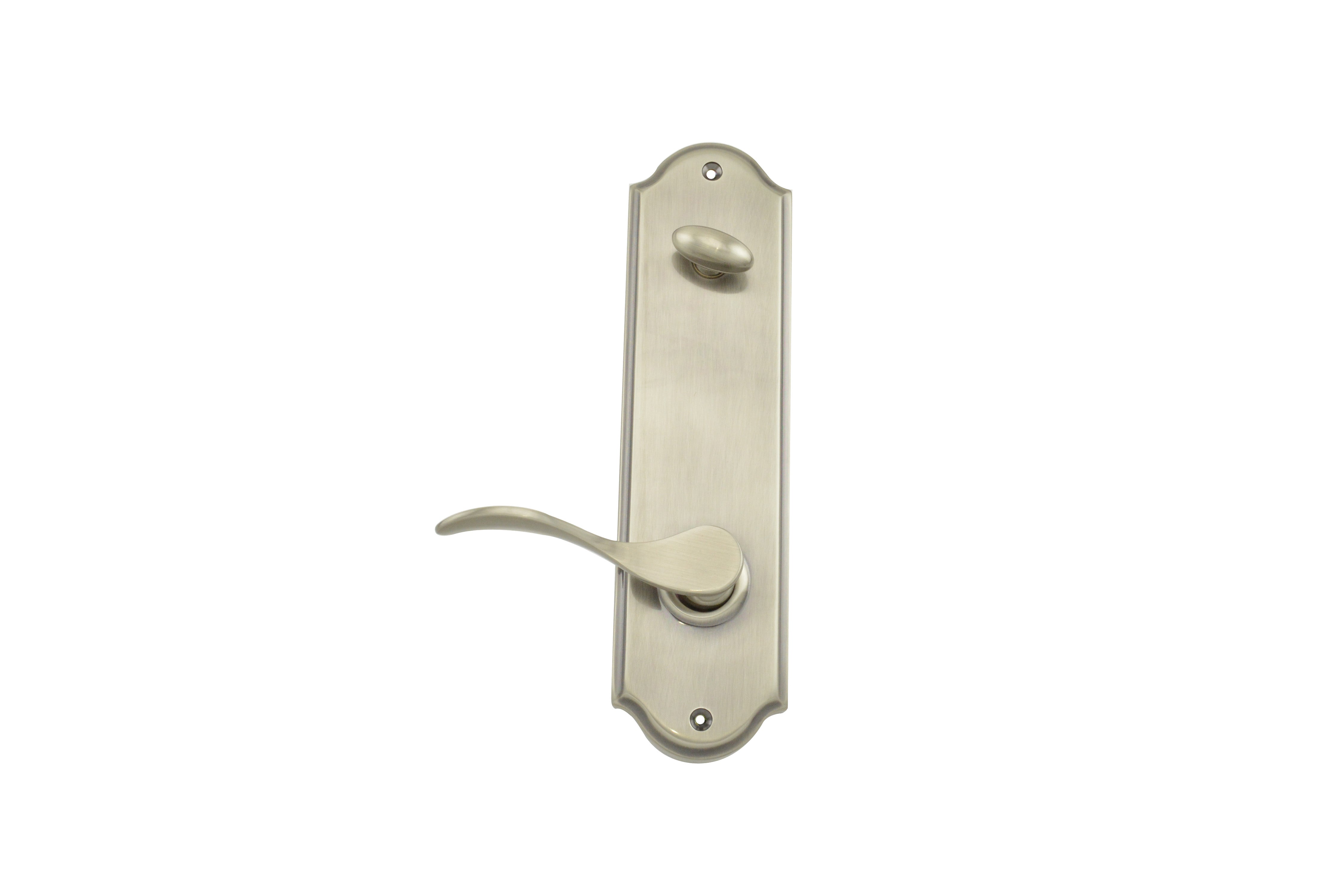 Weslock Bordeau Single Cylinder Handleset Trim for Mansion or Philbrook with Adjustable Latch and Round Corner Strikes Weslock