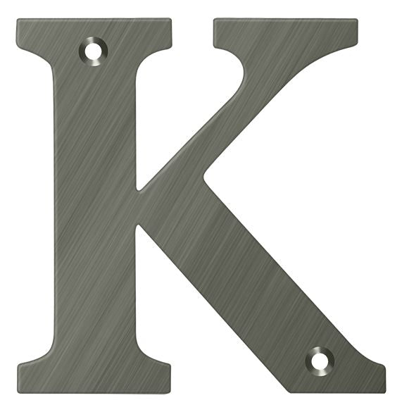 Deltana 4" Residential Letter K; Deltana