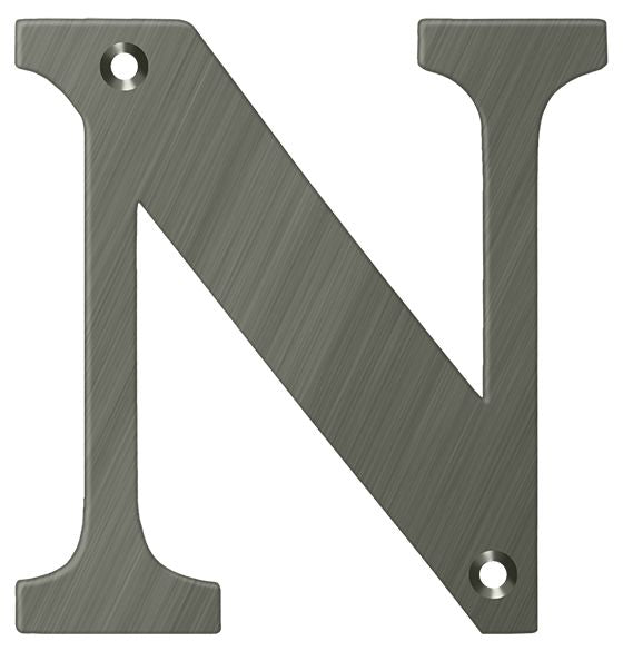 Deltana 4" Residential Letter N; Deltana