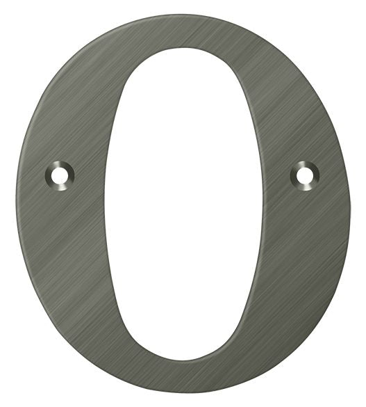 Deltana 4" Residential Letter O; Deltana