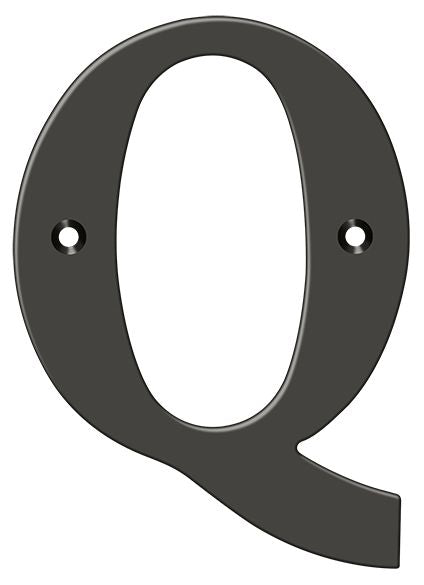 Deltana 4" Residential Letter Q; Deltana