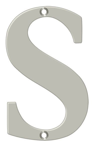 Deltana 4" Residential Letter S; Deltana