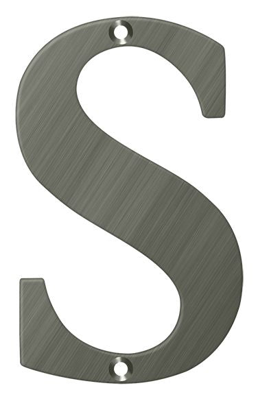 Deltana 4" Residential Letter S; Deltana