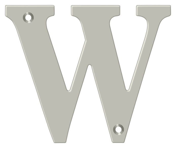 Deltana 4" Residential Letter W; Deltana