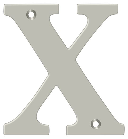 Deltana 4" Residential Letter X; Deltana