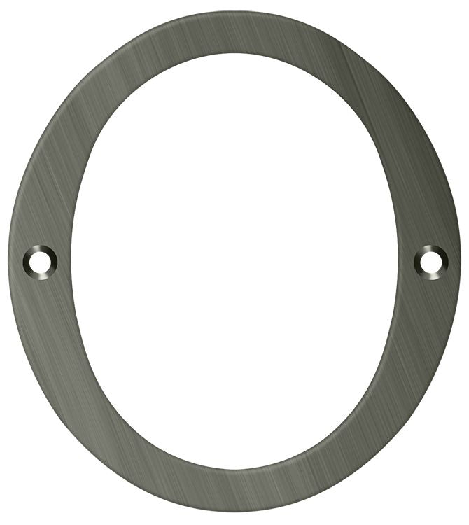 Deltana 6" Numbers; Solid Brass; Deltana