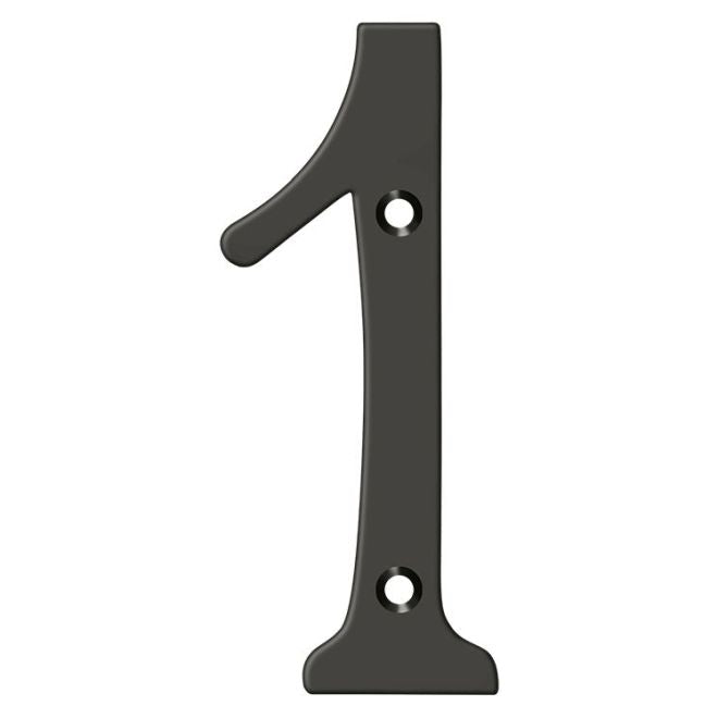 Deltana 6" Numbers; Solid Brass; Deltana