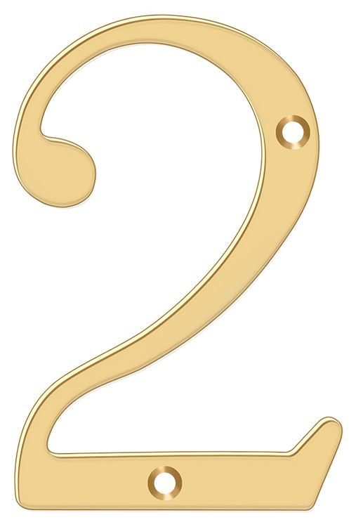 Deltana 6" Numbers; Solid Brass; Deltana