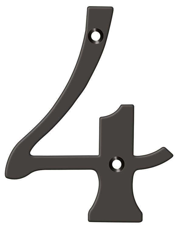 Deltana 6" Numbers; Solid Brass; Deltana