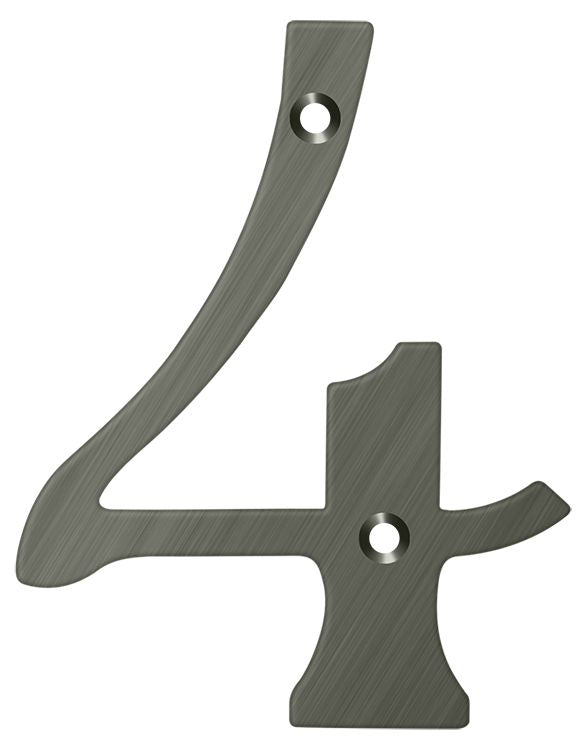 Deltana 6" Numbers; Solid Brass; Deltana