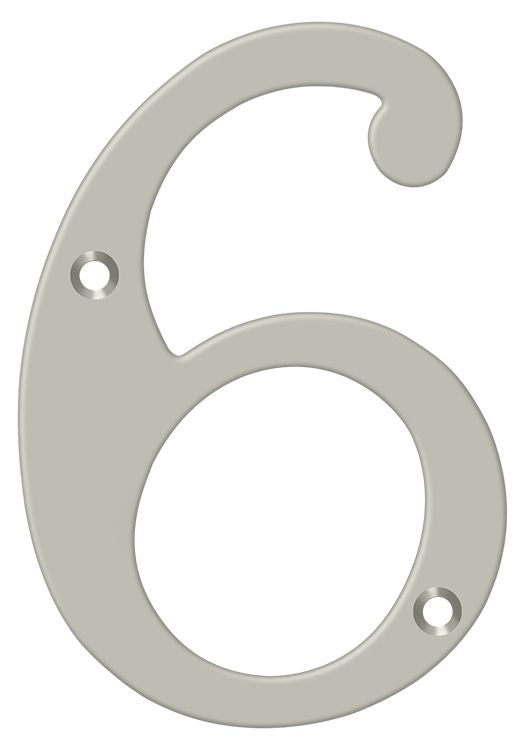 Deltana 6" Numbers; Solid Brass; Deltana
