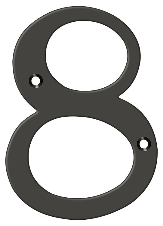 Deltana 6" Numbers; Solid Brass; Deltana