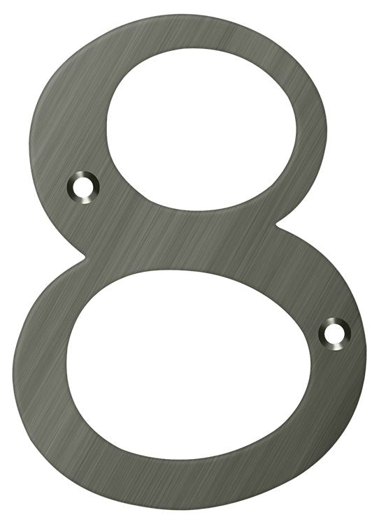 Deltana 6" Numbers; Solid Brass; Deltana