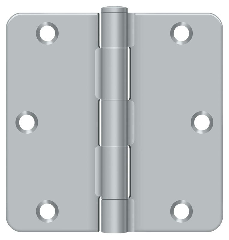 Deltana 3-1/2" x 3-1/2" x 1/4" Radius Hinge; Residential Thickness; Deltana