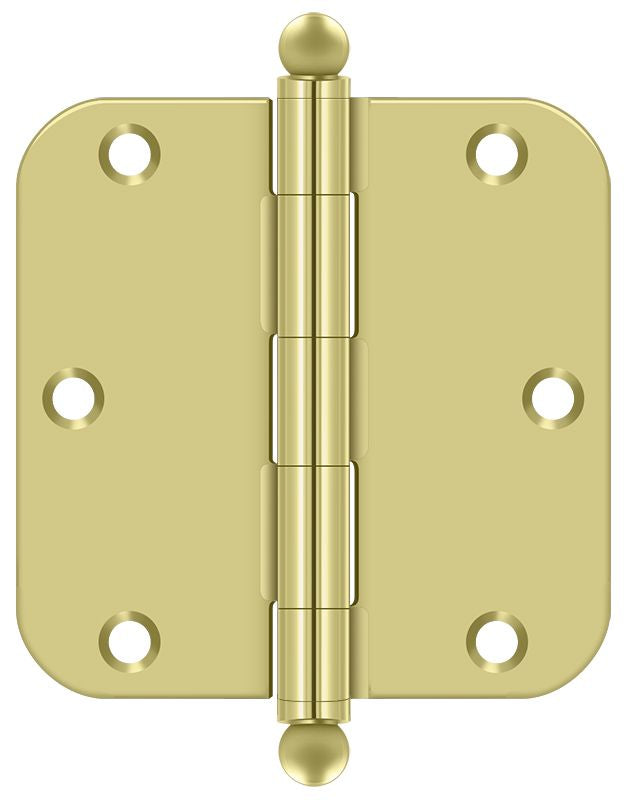 Deltana 3-1/2" x 3-1/2" x 5/8" Radius Hinge; with Ball Tips; Deltana