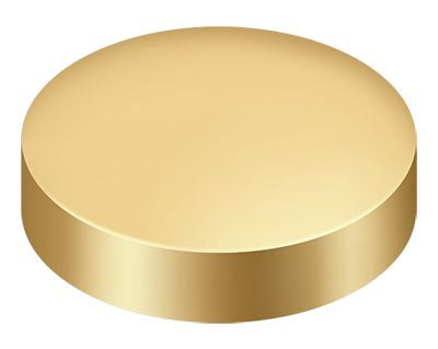 Deltana Screw Cover; Round; Flat; 1" Diameter; Deltana