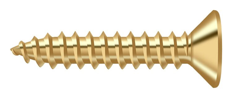Deltana Wood Screw; SB; #10 x 1"; Deltana