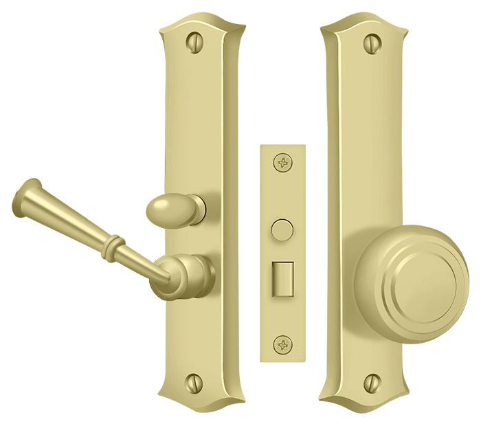Deltana SDL688U3 Storm Door Latch; Classic; Mortise Lock; Bright Brass Finish Deltana