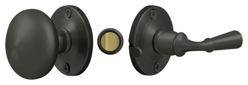 Deltana SDL980U10B Storm Door Latch; Round; Tubular Lock; Oil Rubbed Bronze Finish Deltana