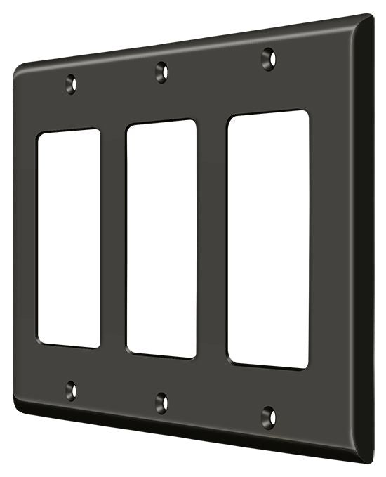 Deltana Switch Plate; Triple Rocker; Deltana