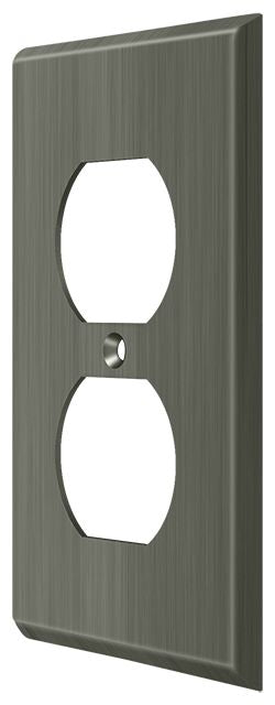Deltana Switch Plate; Double Outlet; Deltana