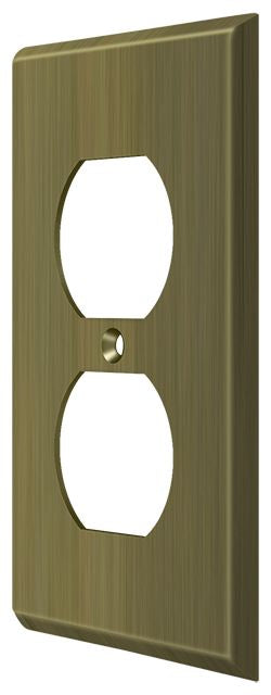 Deltana Switch Plate; Double Outlet; Deltana