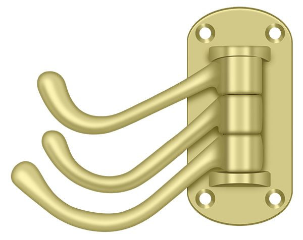 Deltana Triple Swivel Hook; Heavy Duty; 4" Projection; Deltana