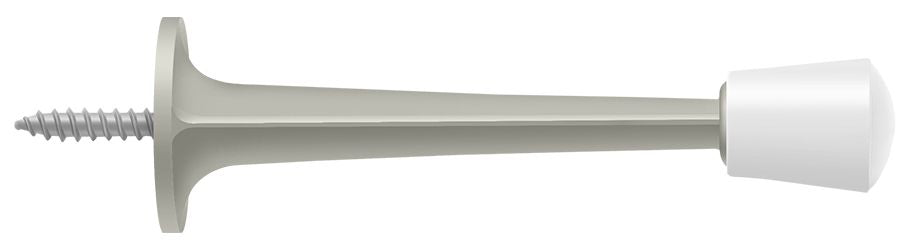 Deltana 3" Baseboard Door Bumper; Zinc Die-Cast; Deltana