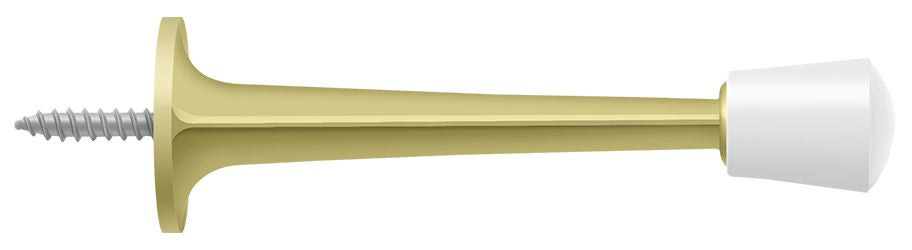 Deltana 3" Baseboard Door Bumper; Zinc Die-Cast; Deltana