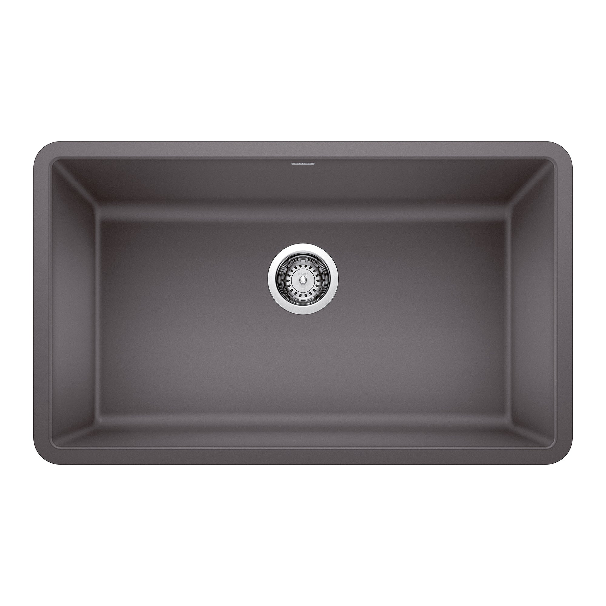 Blanco Precis SILGRANIT 30" Single Bowl Undermount Kitchen Sink Blanco