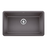 Blanco Precis SILGRANIT 30" Single Bowl Undermount Kitchen Sink Blanco