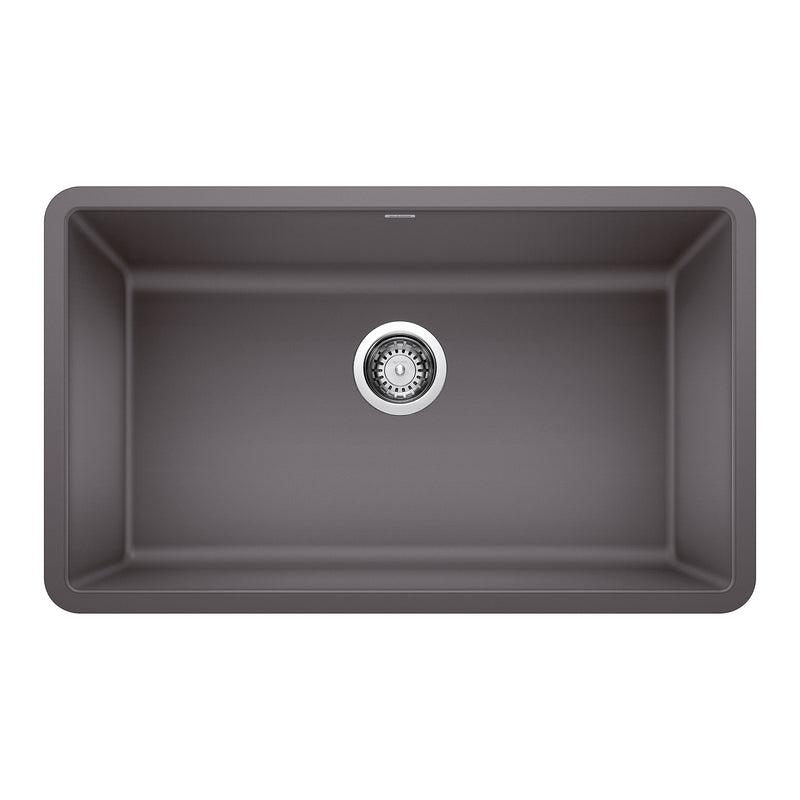 Blanco Precis SILGRANIT 30" Single Bowl Undermount Kitchen Sink Blanco
