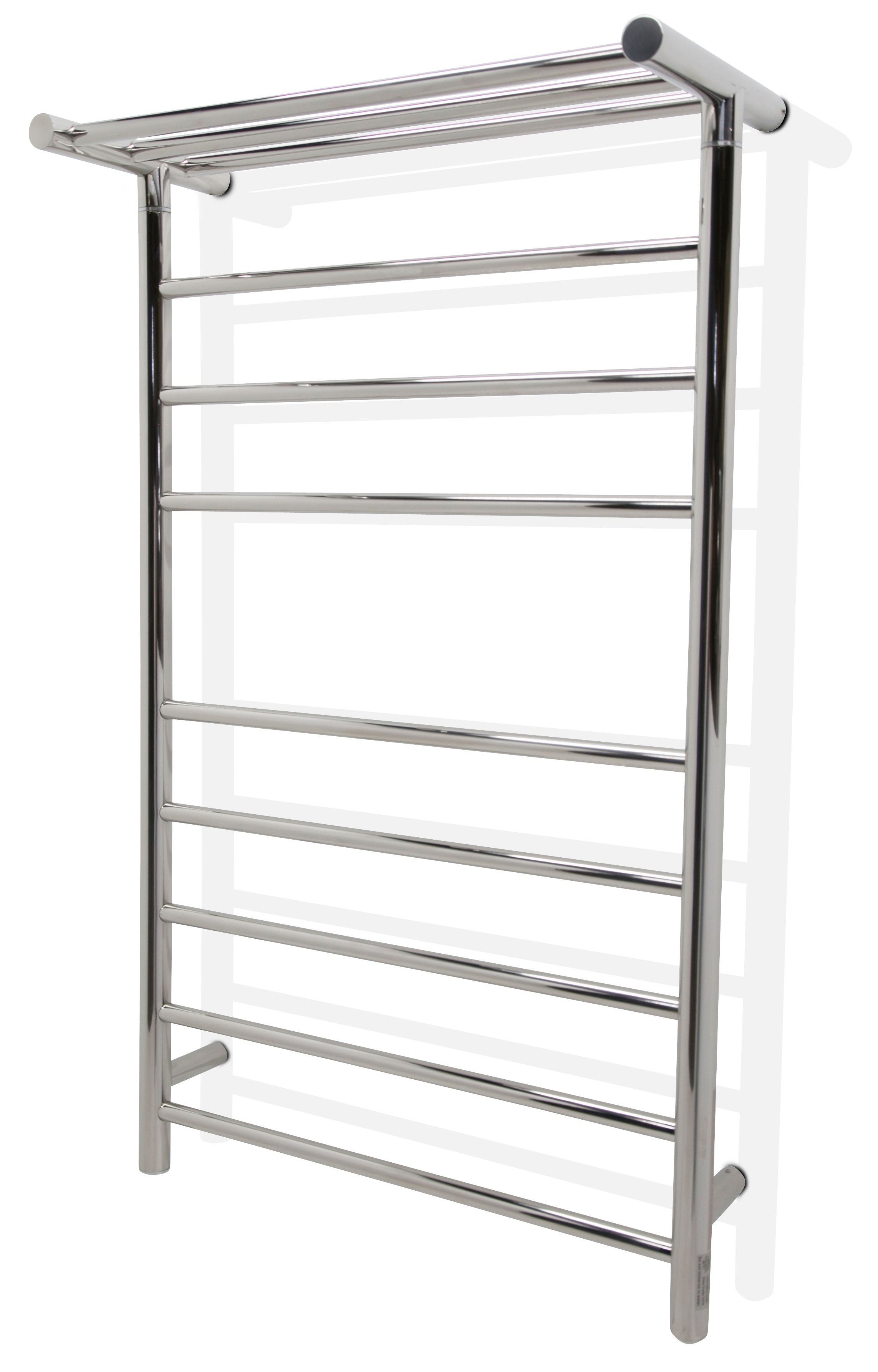 ANZZI  Eve 8-Bar Stainless Steel Wall Mounted Electric Towel Warmer Rack ANZZI