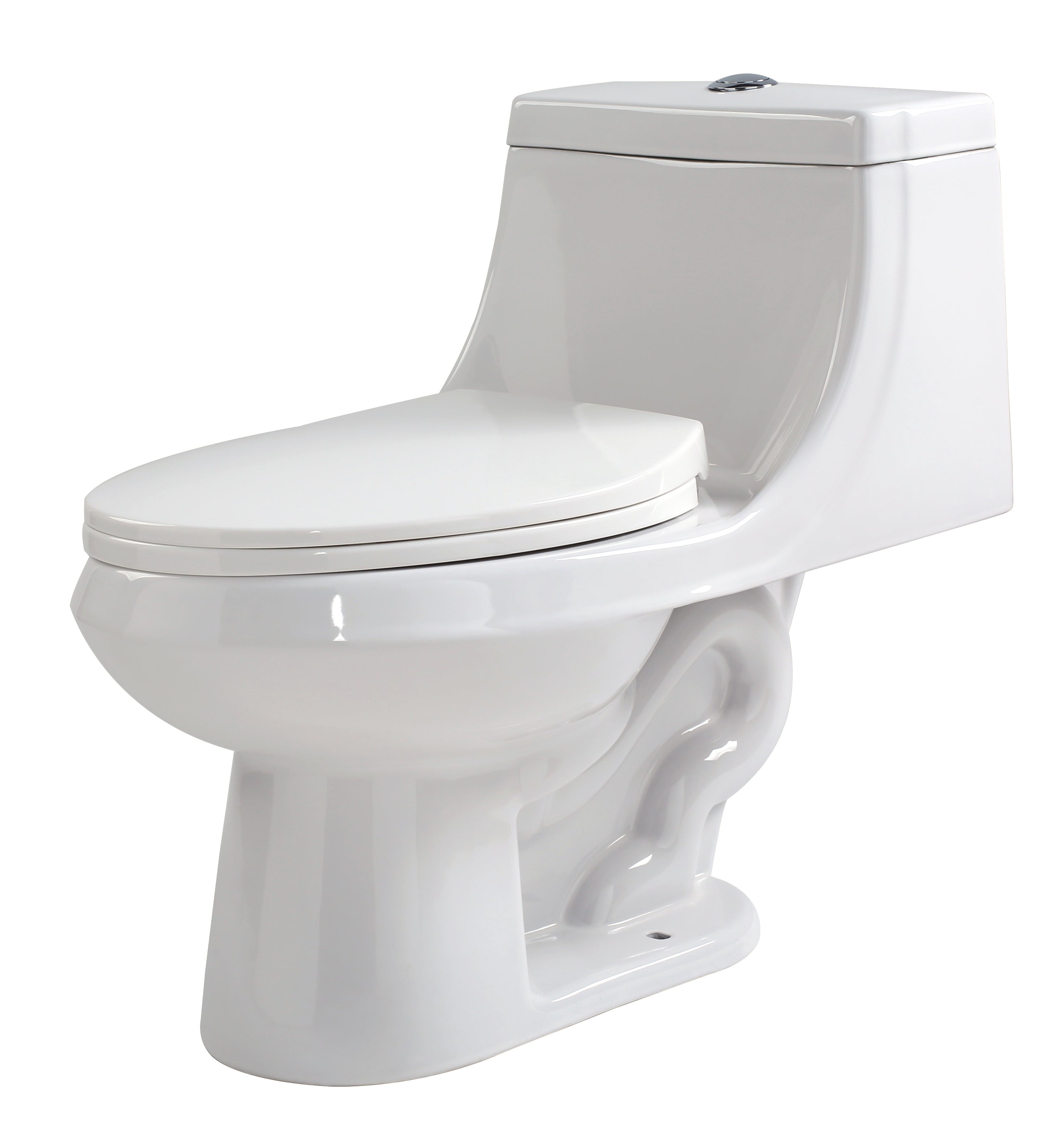 ANZZI  Odin 1-piece 1.6 GPF Dual Flush Elongated Toilet ANZZI