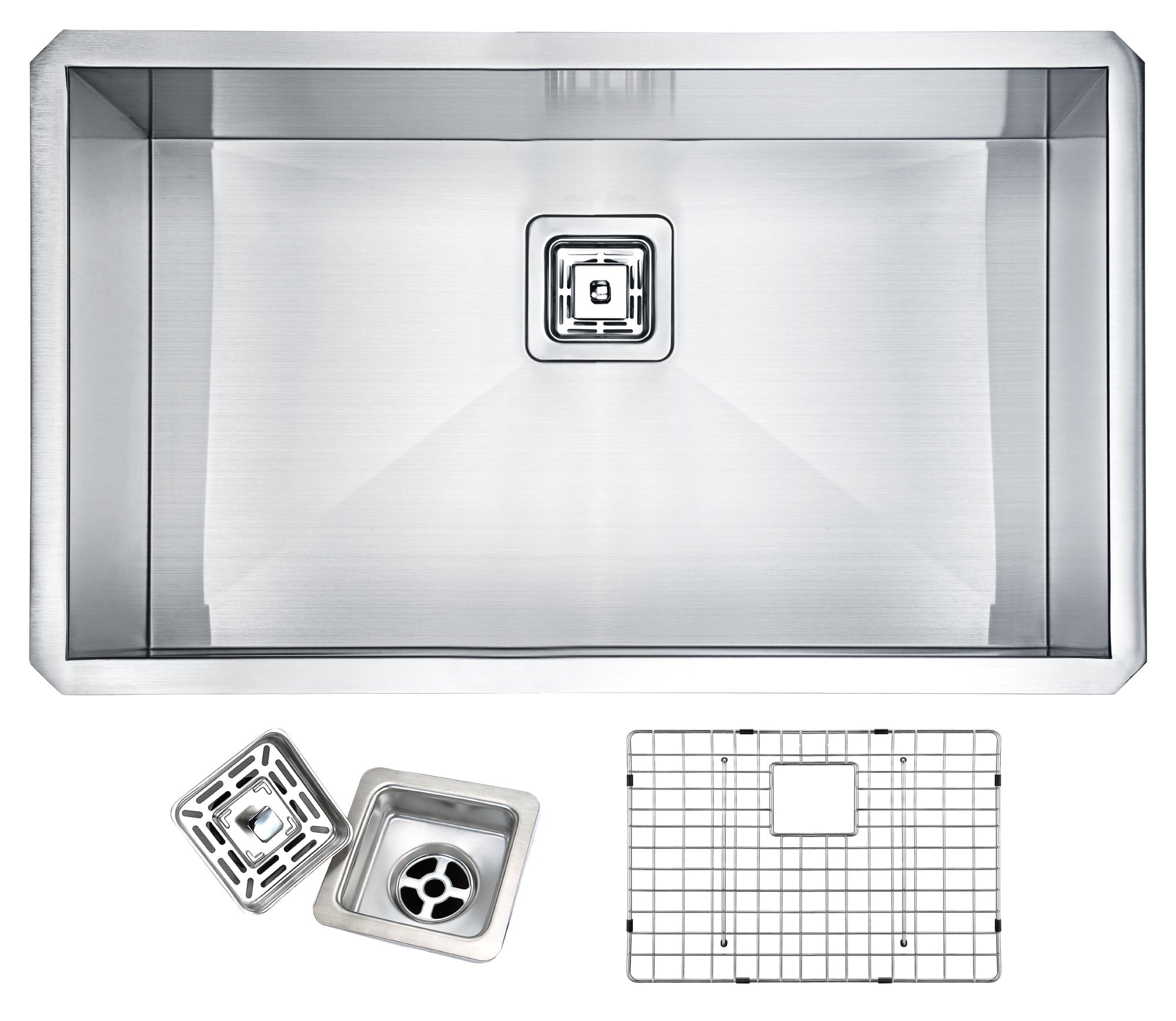 ANZZI  Vanguard Undermount Stainless Steel 30 in. 0-Hole Single Bowl Kitchen Sink ANZZI