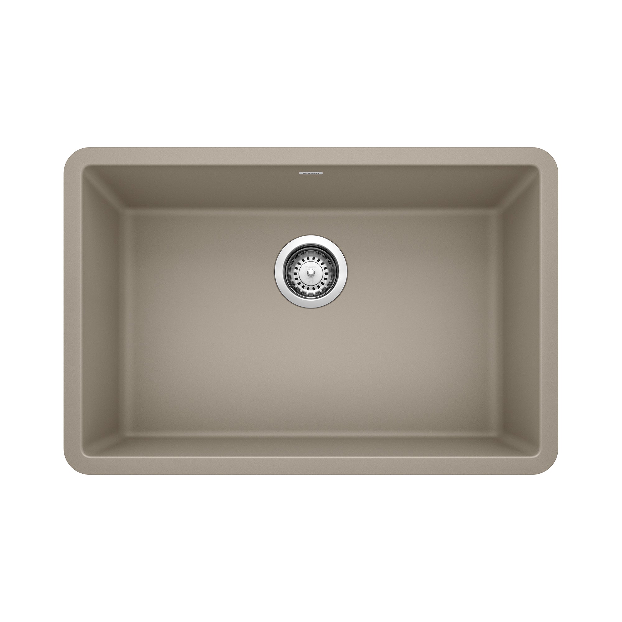Blanco Precis SILGRANIT 27" Single Bowl Undermount Kitchen Sink Blanco