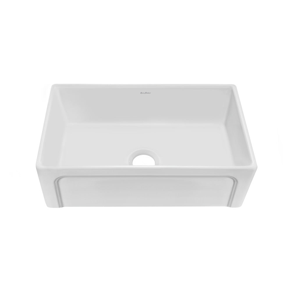 Swiss Madison Lyon 30 x 18 Fireclay, Single Basin, Farmhouse Kitchen Sink