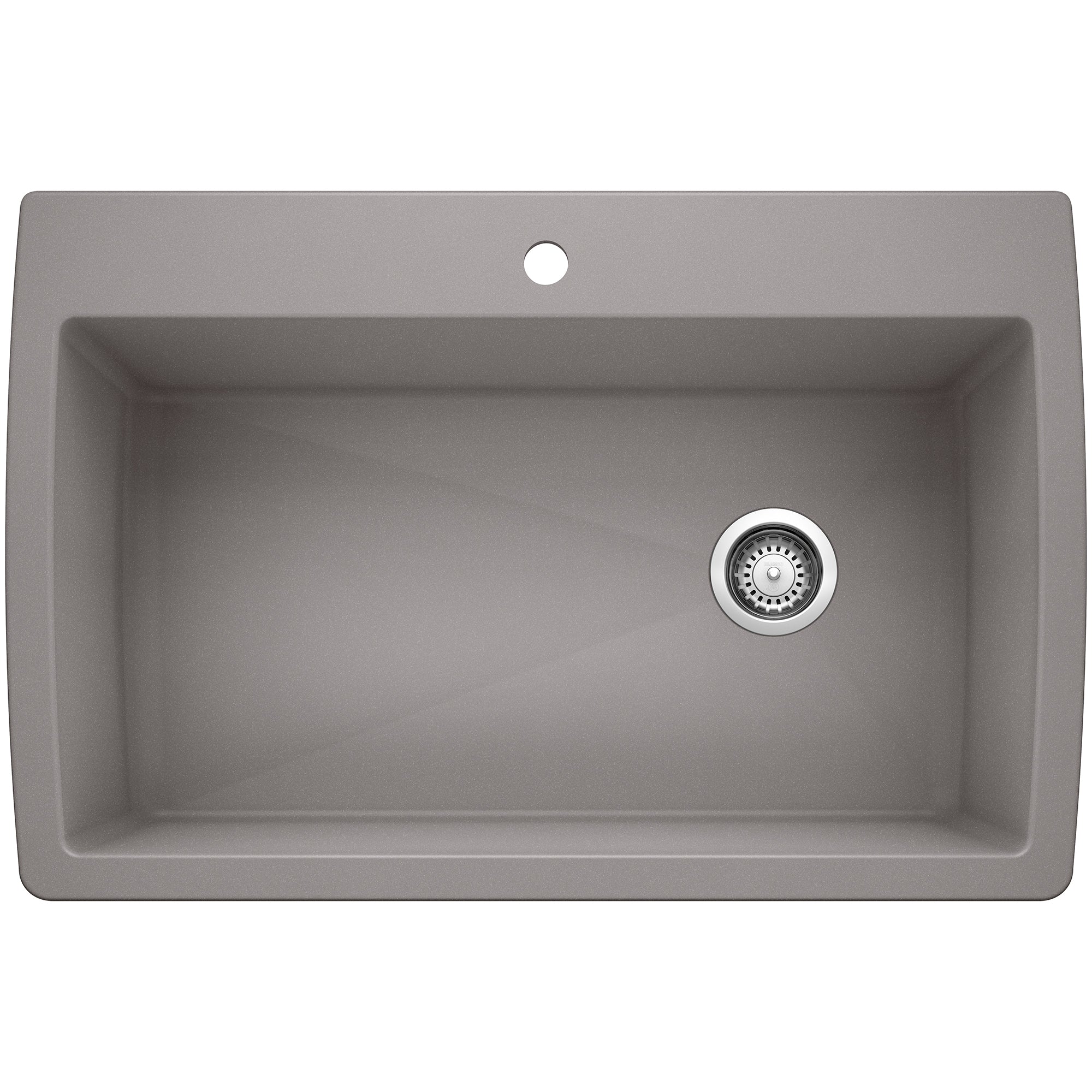 Blanco Diamond SILGRANIT 33.5" Super Single Dual Mount Kitchen Sink Blanco